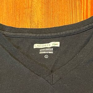 Lacoste‎ Underwear Black Short Sleeve T- Shirt